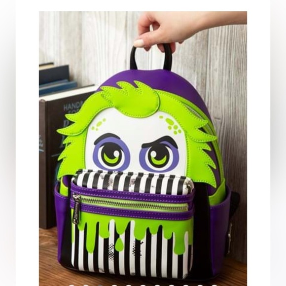 ??NWT-Loungefly Beetlejuice Mini Backpack?? main image 10